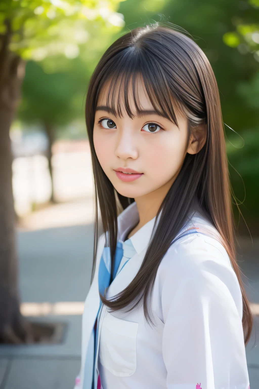 (highest quality,8k,超A high resolution:1.2),(Cute Japanese Girl),(High school girls、17 years old),High School Girl's Miracle、Kindness、Beautiful limbs、gravure、