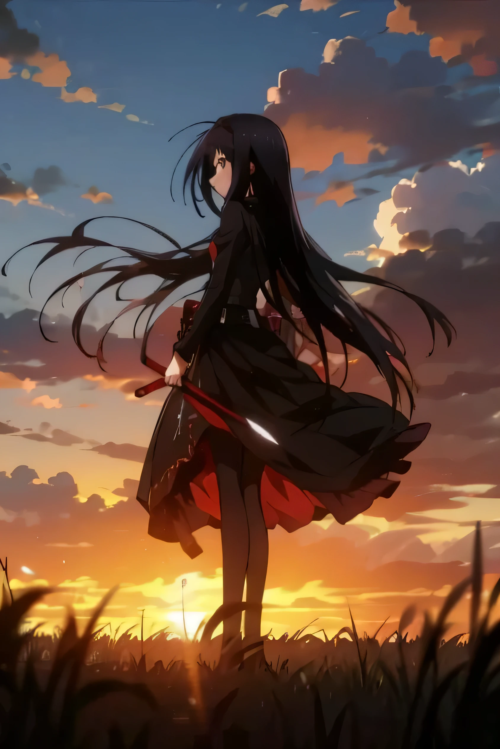 Kurumi tokisaki, kuroyukihime, 2 Charakter, stehend, einzeln, zwei Personen