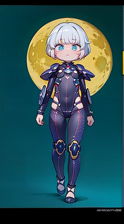 masterpiece, highest quality, Very detailed, Complex, Very detailed, High resolution, Realistically, 8k, 1 person,whole bodyショット,humanoid, Long legs Machine legs,Dynamic pose, Extremely delicate mech, short hair,whole body, High tech background,SF,(Marek Okon:1.3),Moon Crypta Wow'Midway Style,