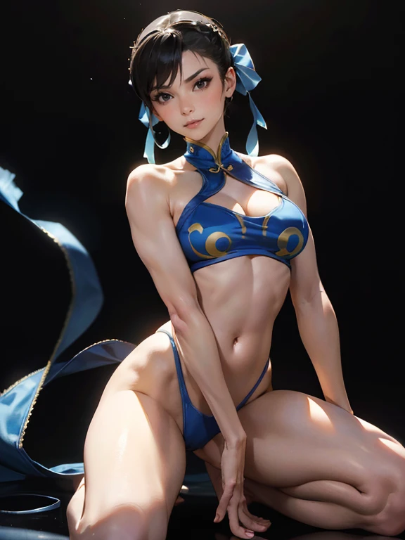 (((chun li))) ((de streetfigther)) (((medium )))((8k))),((cuerpo completo))(((Amazing tits))iente, hermosa,((Hornie)), 8k, hiperrealista todo como un motor irreal trazado de rayos render ((estilo humano hiperealista)),(((simple dark background))). hiperrealista todo como un motor irreal trazado de rayos render estilo humano realista ,(((Empty dark background)))., Suavemente iluminado, Intimo exquisito detalle, sharp focus, intrincadamente detallado, rewarded photography, small-catchlight, bajo contraste, alta nitidez, facial-symmetry, profundidad de campo, cinematic background, Renderizado del motor irreal, Imagen central, dream-like, Suavemente iluminado, intimo, imagen de cuerpo completo ,cuerpo completo,((busty)),((as torneadas)) perfect slim ass, ecchi