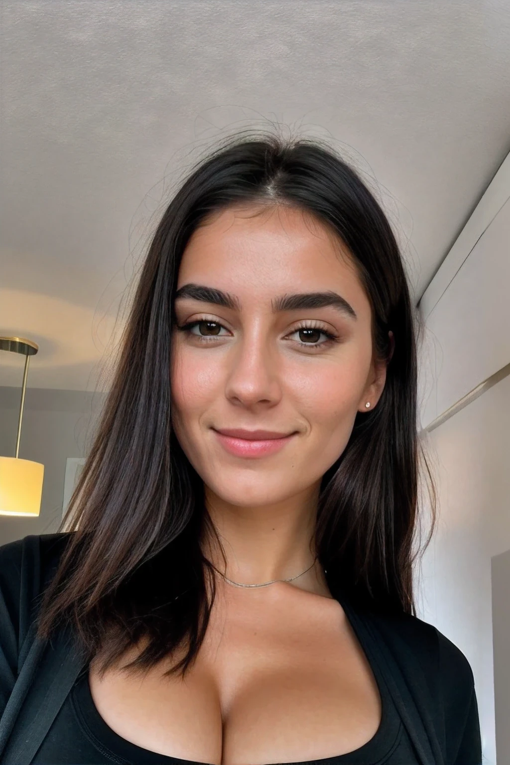 taking a selfie full body