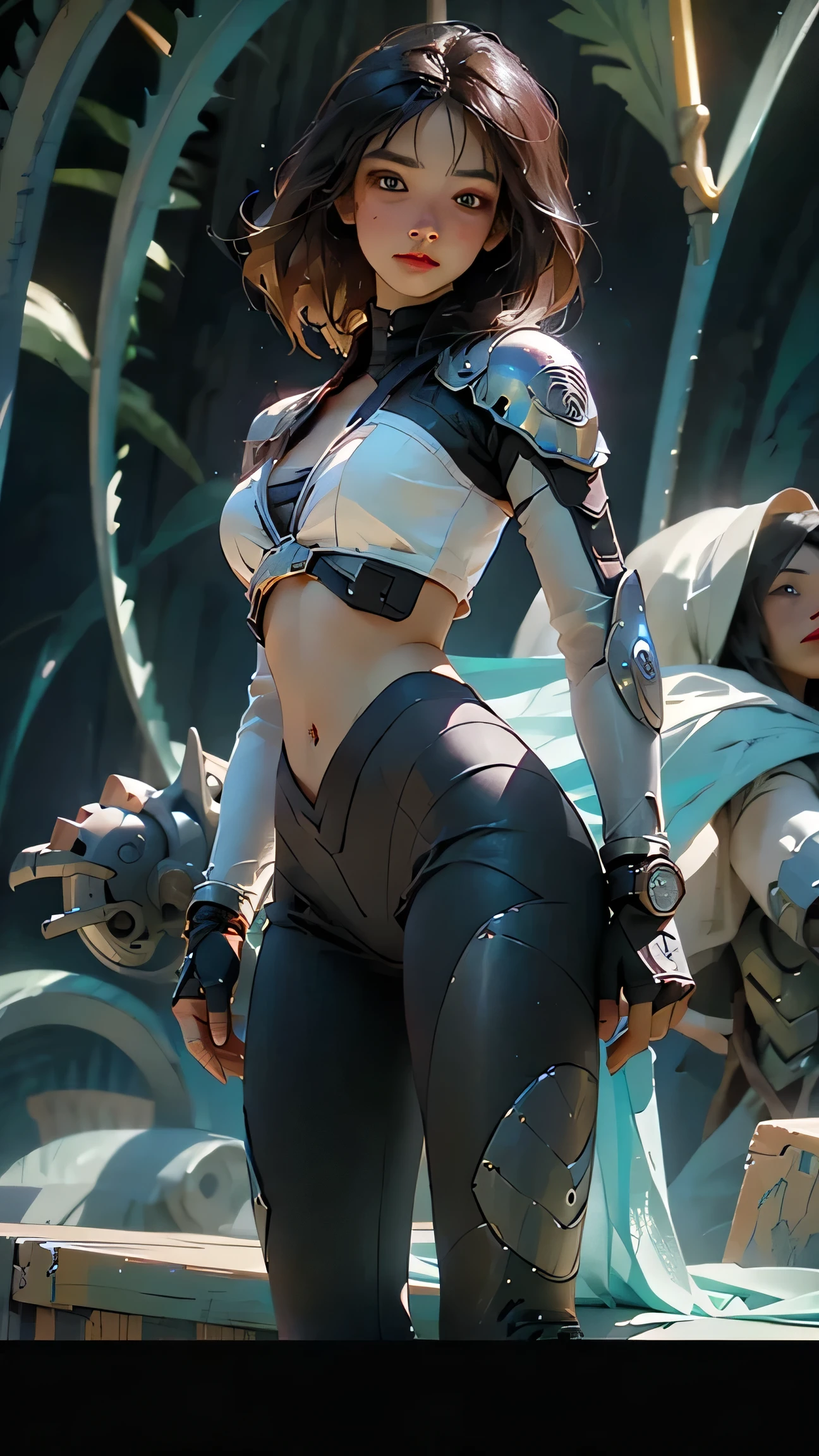 fix her cross-eyes, looking at the viewer, her beautiful, dazzling, golden-orange, detailed eyes peer back at the viewer, without a single imperfection, eyes that are well proportioned and symmetrical.