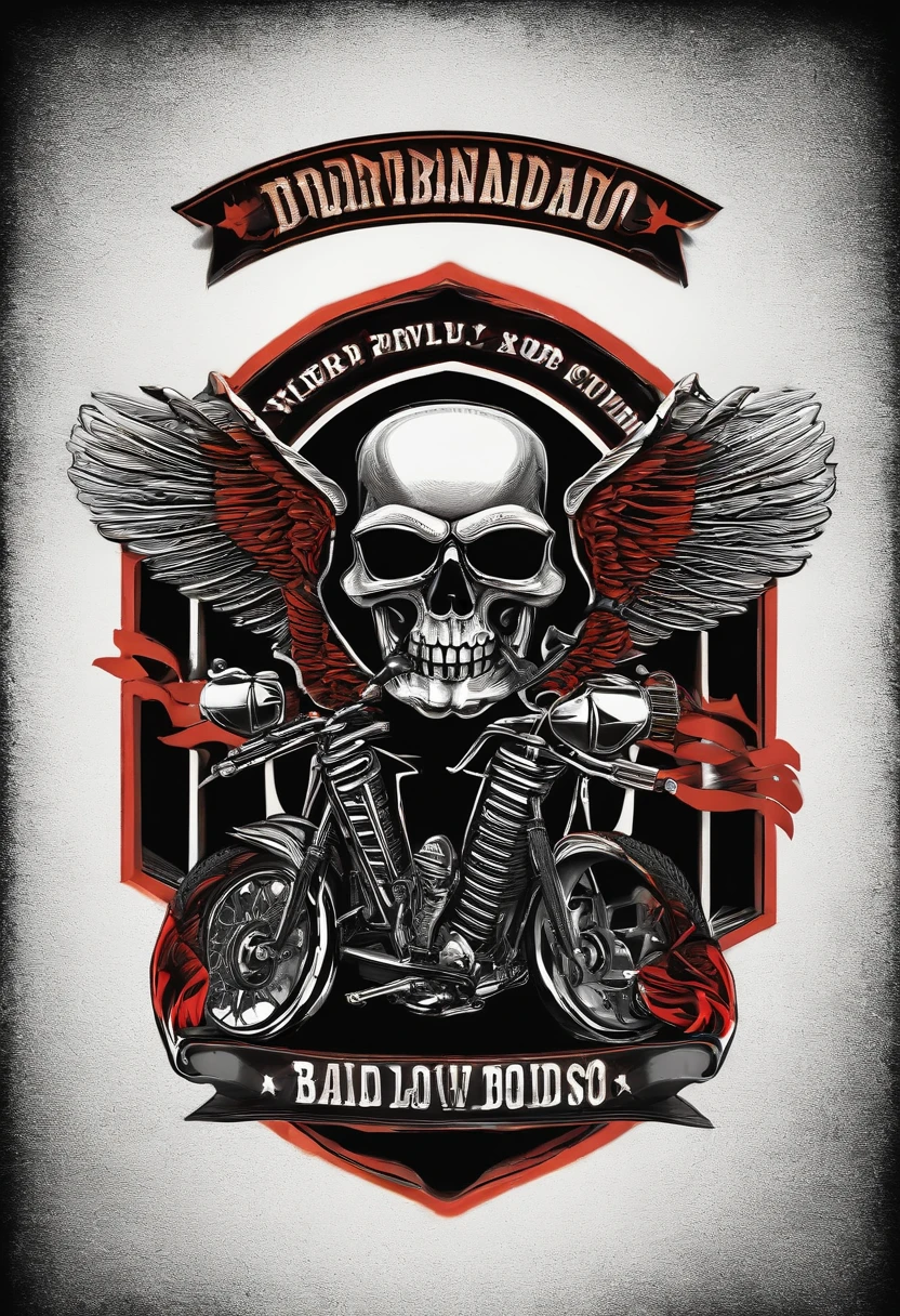 Logo tipo de moto club bandidos bikers