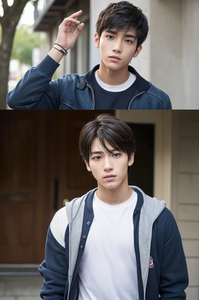 (creation:1.4),(HDR),moe,Strongest configuration、(High resolution)、Light and Dark、Athletic male model、(Protagonist Boy,male protagonist,Anime characters)、(Young Man,Detailed man,Cool male student:1.4,Cool male student:1.4)、((Detailed manface:1.4))、face、refer to、hand、smart、(A silly male student with a bright personality who is attractive both mentally and physically.)、Slim body、Gay Drama、Gay rape victim、It was friendship