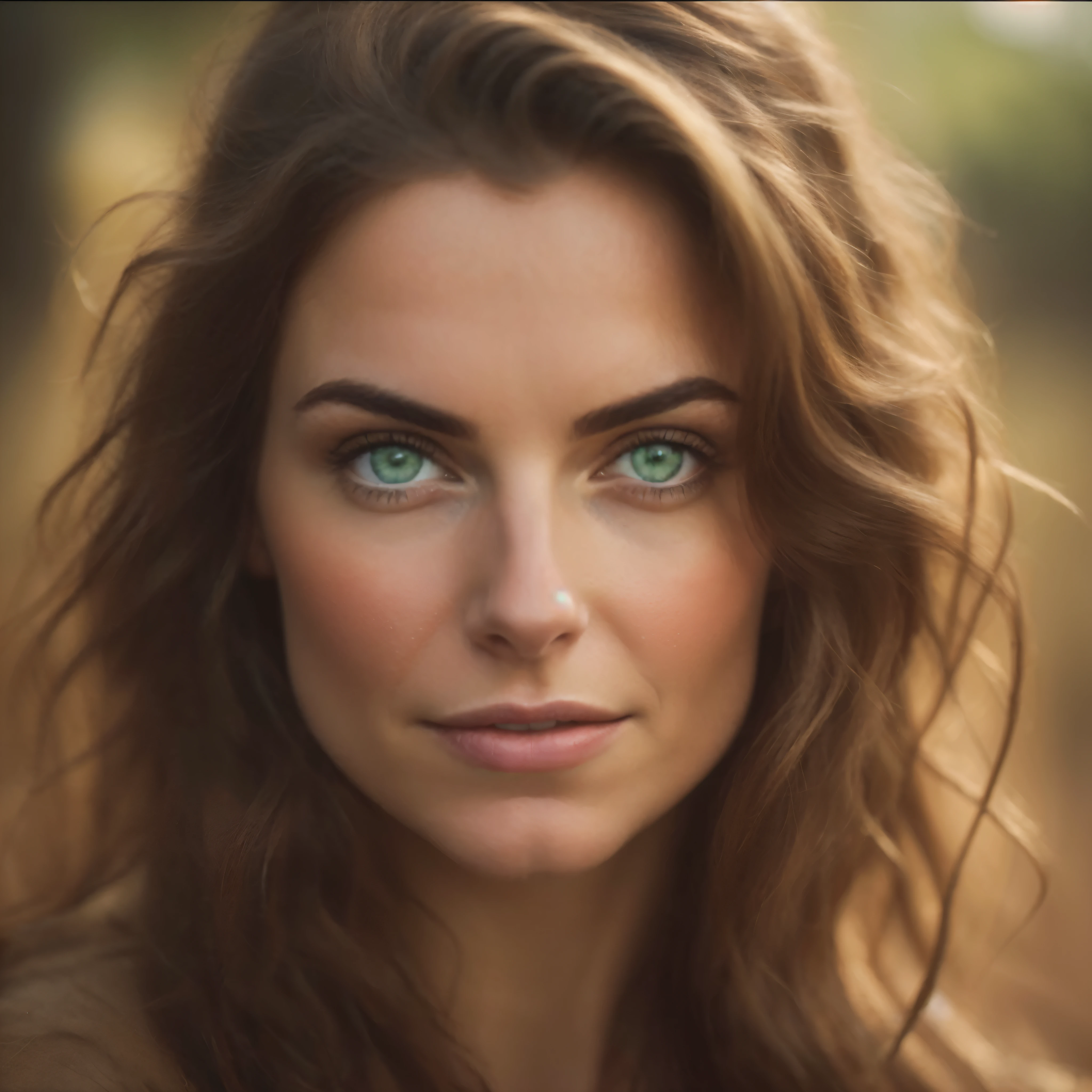Beautiful women look into the eyes