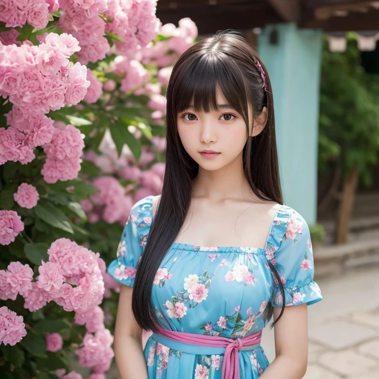 Asian woman in alafed in floral dress posing for photo, ************, Larisa Manovar, HeadshotProfile picture, Shin Jinyoung, Young and pretty Asian face, Anime Thai Girl, With bangs, Luan Cute Vtuber, Chen Xintong, Lalisa Manoban of Blackpink, Tomorrow, Brother Tran, Beautiful Asian Girl, Shision Wu, young asian girl, Small breasts, Very small flat chest, Cowboy Shot