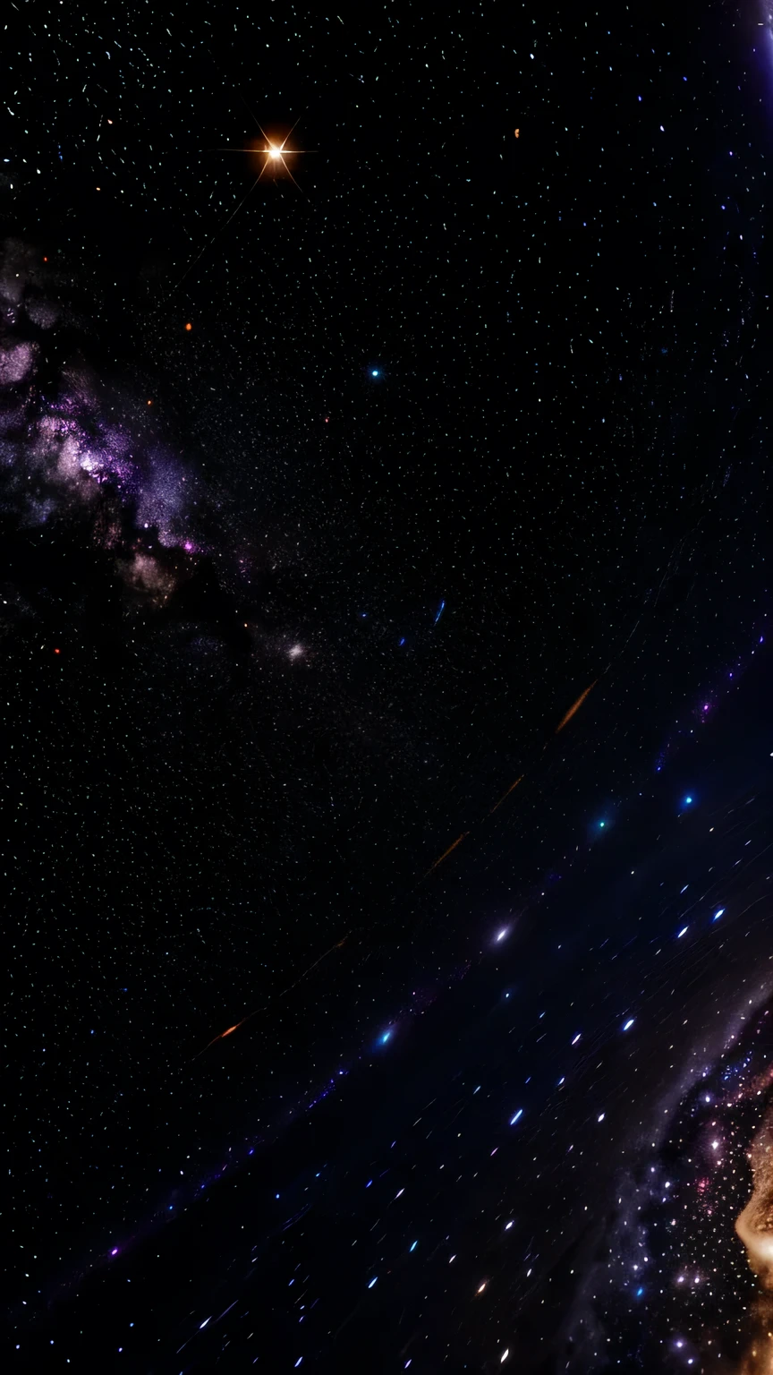 purple galaxy made up of stars and solar systems