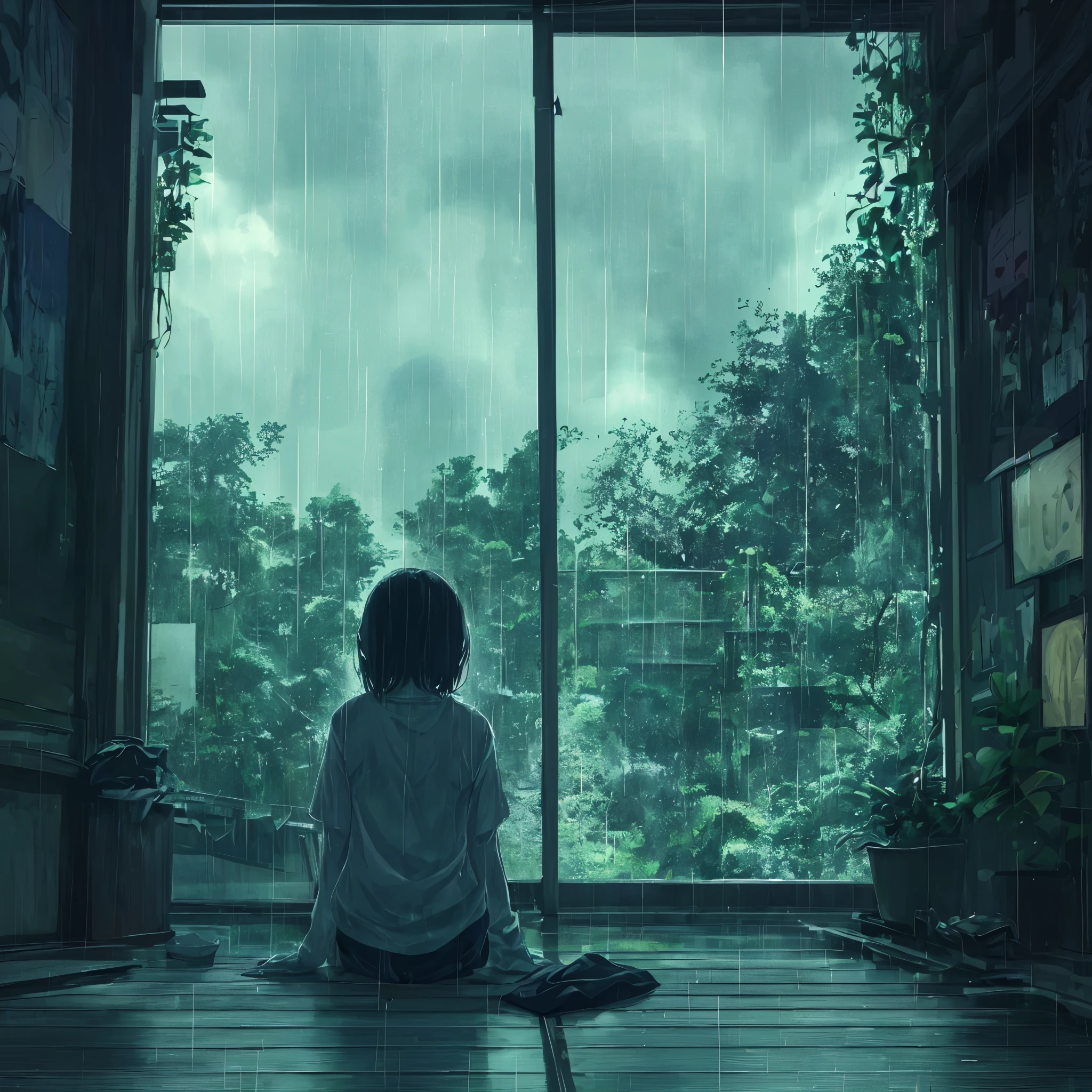 Rainy season、melancholy、morning