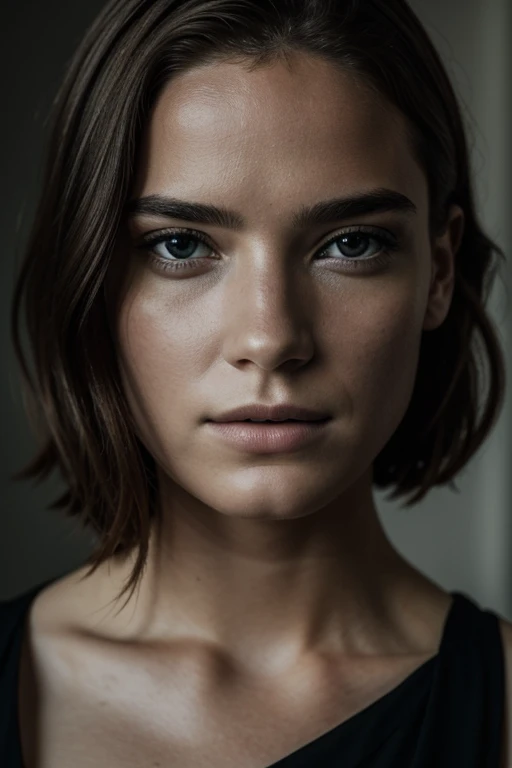 Photographie de portrait, cinema lighting, an amazing and beautiful movie set, ultra realistic, traits nets, filmed with 35mm f/1.8 lentilles