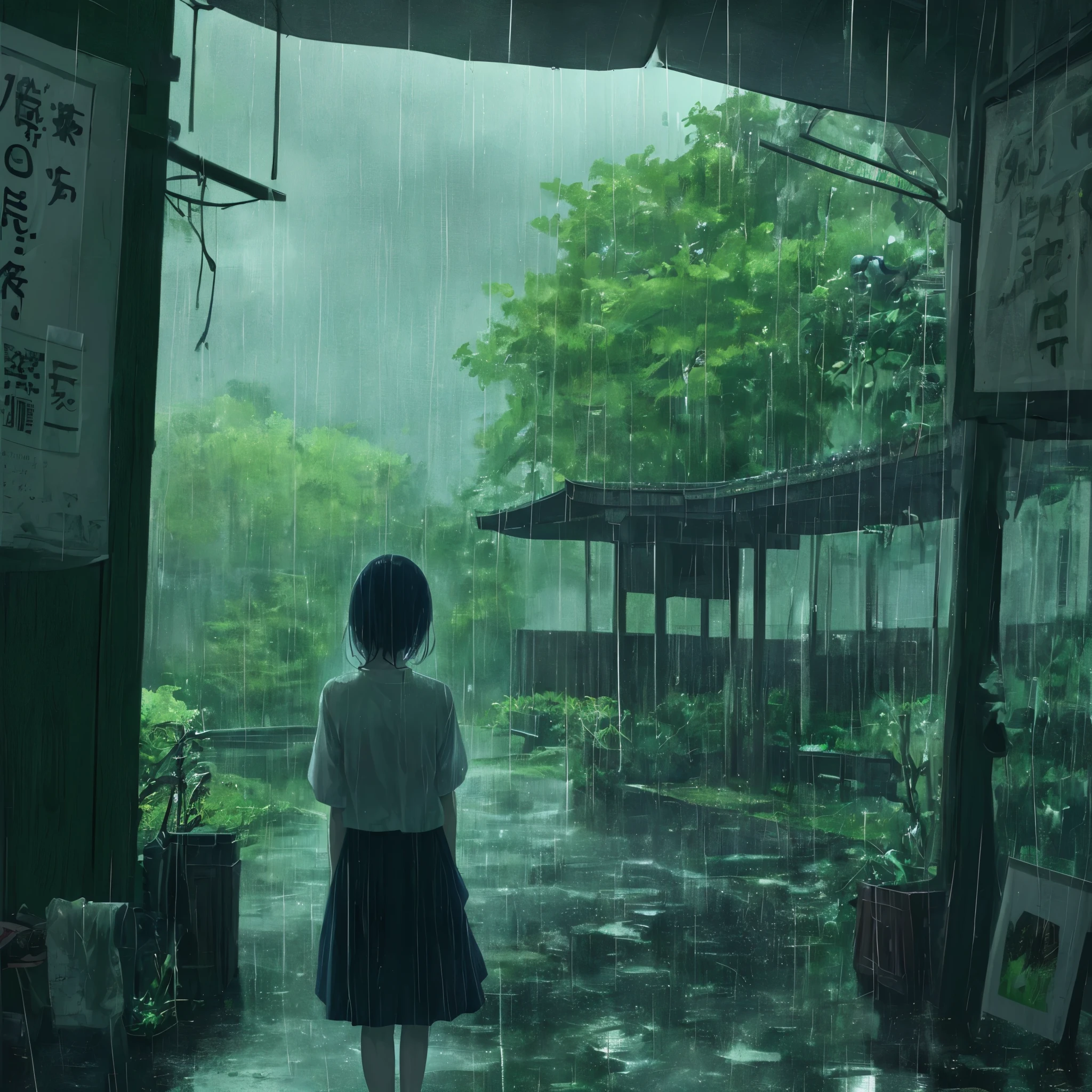 Rainy season、melancholy、morning