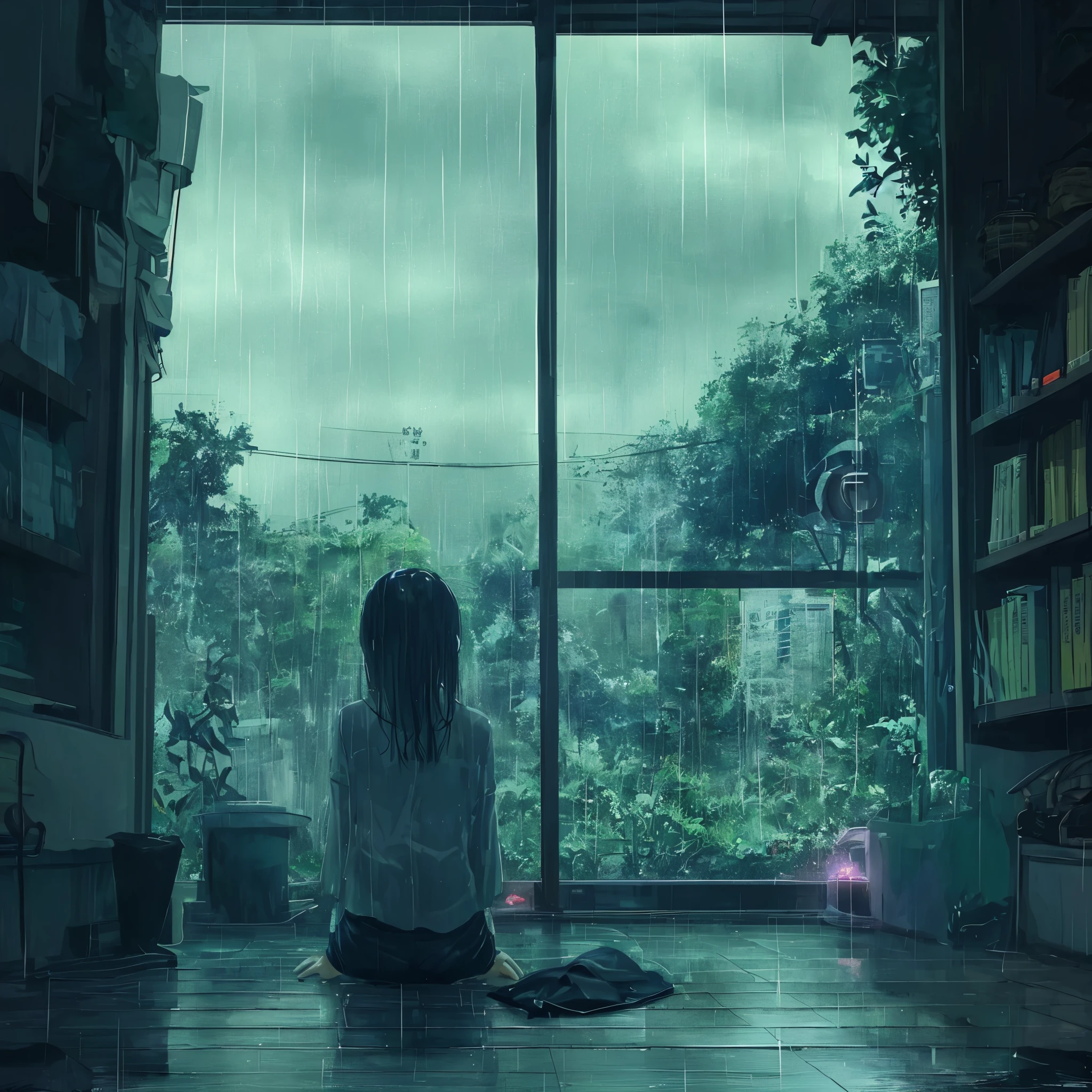 Rainy season、melancholy、morning