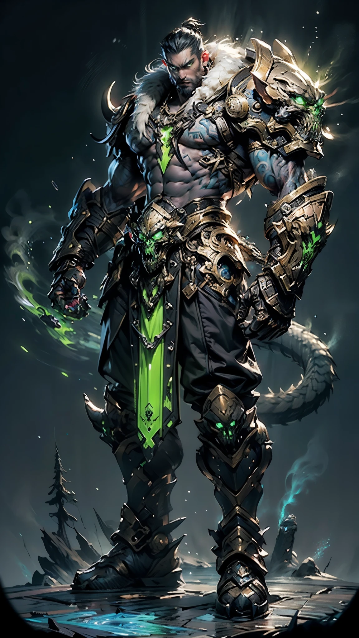 A man wearing a full-face helmet, a fantasy-style biotech armored combat suit, green eyes, (a composite layered chest armor), fully enclosed shoulder guards, matching arm and leg guards, the belt is adorned with dragon claw grasping orbs, (primarily black with red accents), the design balances heavy with agility, a high-tech bio-mecha armor, (Dynastinae concept Armor, stand on the top of a skyscraper in a futuristic sci-fi city), this character embodies a finely crafted fantasy-surreal style armored hero in anime style, exquisite and mature manga art style, (element, plasma, energy, the armor glows), ((male:1.5)), metallic, real texture material, dramatic, high definition, best quality, highres, ultra-detailed, ultra-fine painting, extremely delicate, professional, perfect body proportions, golden ratio, anatomically correct, symmetrical face, extremely detailed eyes and face, high quality eyes, creativity, RAW photo, UHD, 32k, Natural light, cinematic lighting, masterpiece-anatomy-perfect, masterpiece:1.5