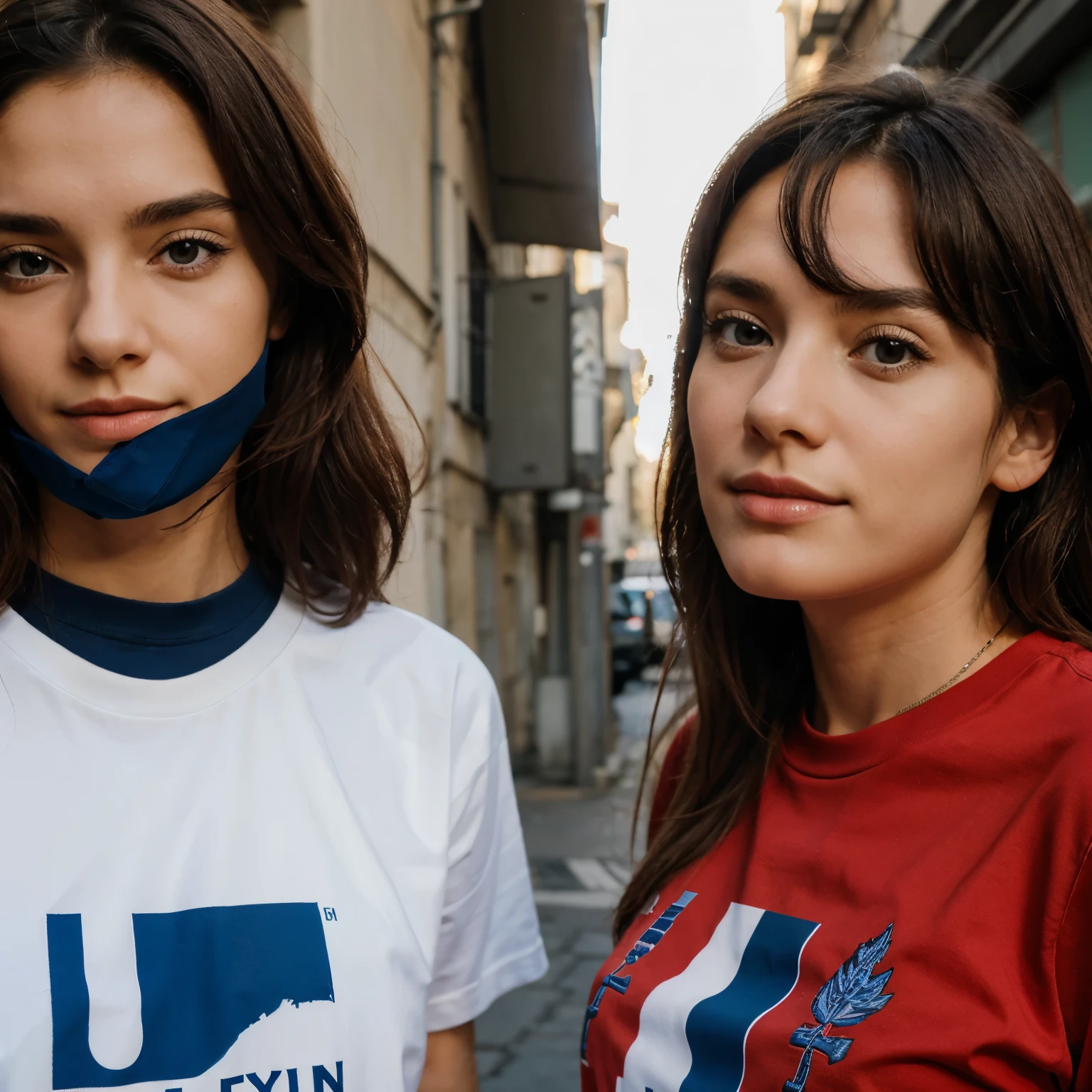 Logo des deux Lyon avec 2 C pour t-shirt