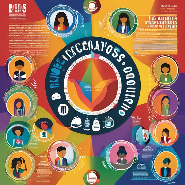El cartel del congreso "Todos Somos Inclusivos" It is a visual representation of diversity, collaboration and commitment to inclusion in the educational and work environment. En el centro del cartel, se encuentra el logo del evento, which consists of an image that symbolizes the union of people of different ages and backgrounds, as children, padres, profesores y directivos, forming a united circle. Alrededor del logo, Images are shown that represent the main themes of the congress, como libros, pencils, manos entrelazadas, accessibility symbols and people working together. The background of the poster is full of bright and vibrant colors that transmit energy, optimism and joy. Besides, the poster includes key information about the event, como la fecha, The location, la agenda y los detalles de contacto. En resumen, el cartel del congreso "Todos Somos Inclusivos" is a visually attractive and meaningful invitation to participate in an event dedicated to promoting inclusion and equal opportunities for all.