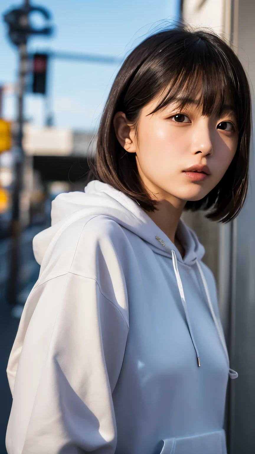 (1 nogizaka girl,RAW Photos,Photorealistic:1.5),(最high quality, high quality,High resolution, 最high quality,ultra High resolutionolution,High resolutionolution,High resolution,超High resolution,Large file size,8k,2k wallpaper,8k wallpaper,high quality texture,wonderful,Very delicate:1.4),one girl, Famous idols of Japan,Beautiful Face,Small face,Absurd,Ridiculous,incredibly Ridiculous,Portraiture,Chest close-up,Blurred Background,(hoodie,No makeup:1.2),Medium skin,Beautiful Skin,Detailed skin,Small Head,Black Hair,Silky Hair,(Japan&#39;s Eyes:1.3),Fine grain,Iris,Japanese idol eyes,Japanese Nose,Five fingers,(eyebrow:-0.5),(Particles of light, Lens flare, Luminous Particles: 0.7),View your viewers,Bright lighting,Professional Lighting,girl