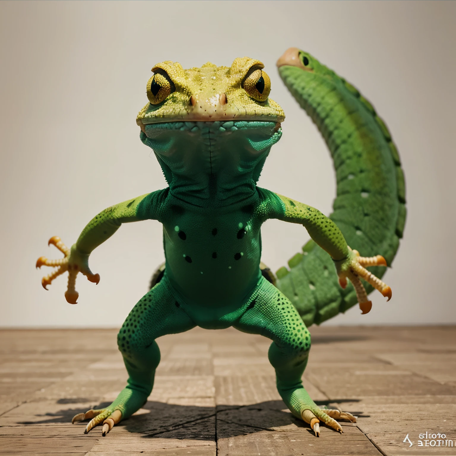 Gecko animado 2d para logo, debe ser moderno y saltando en patineta