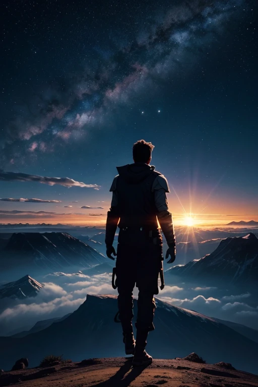 Distant planet, more suns, beautiful magical skies, stunning landscape, gorgeous light