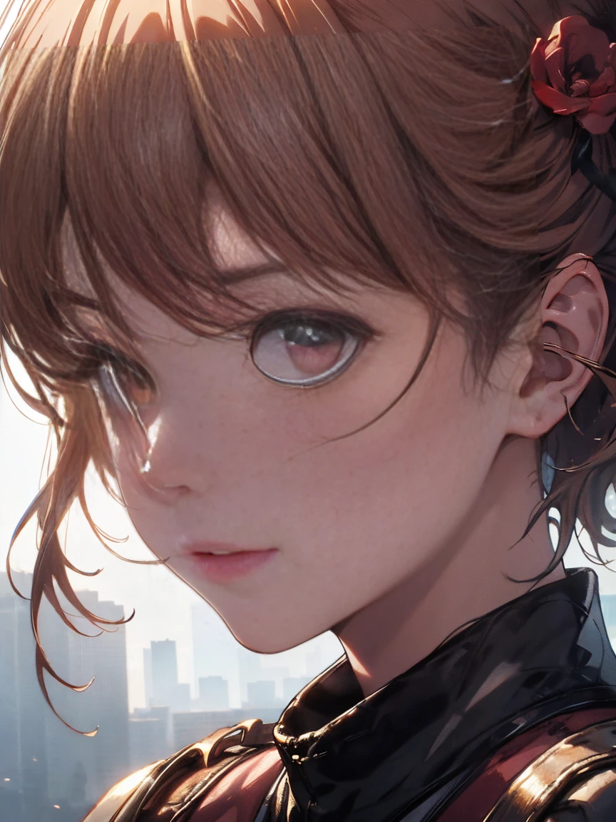 Official Art, Unity 8k Wallpaper, Highly Detailed, Masterpiece, Best Quality, 1 Woman, (Highly Detailed), (RAW Photo, Best Quality), (Realistic, Photorealistic: 1.3), Attention to Details, Highly detailed complex 3D rendering of a face, (Highly detailed skin: 1.2), dynamic angle,