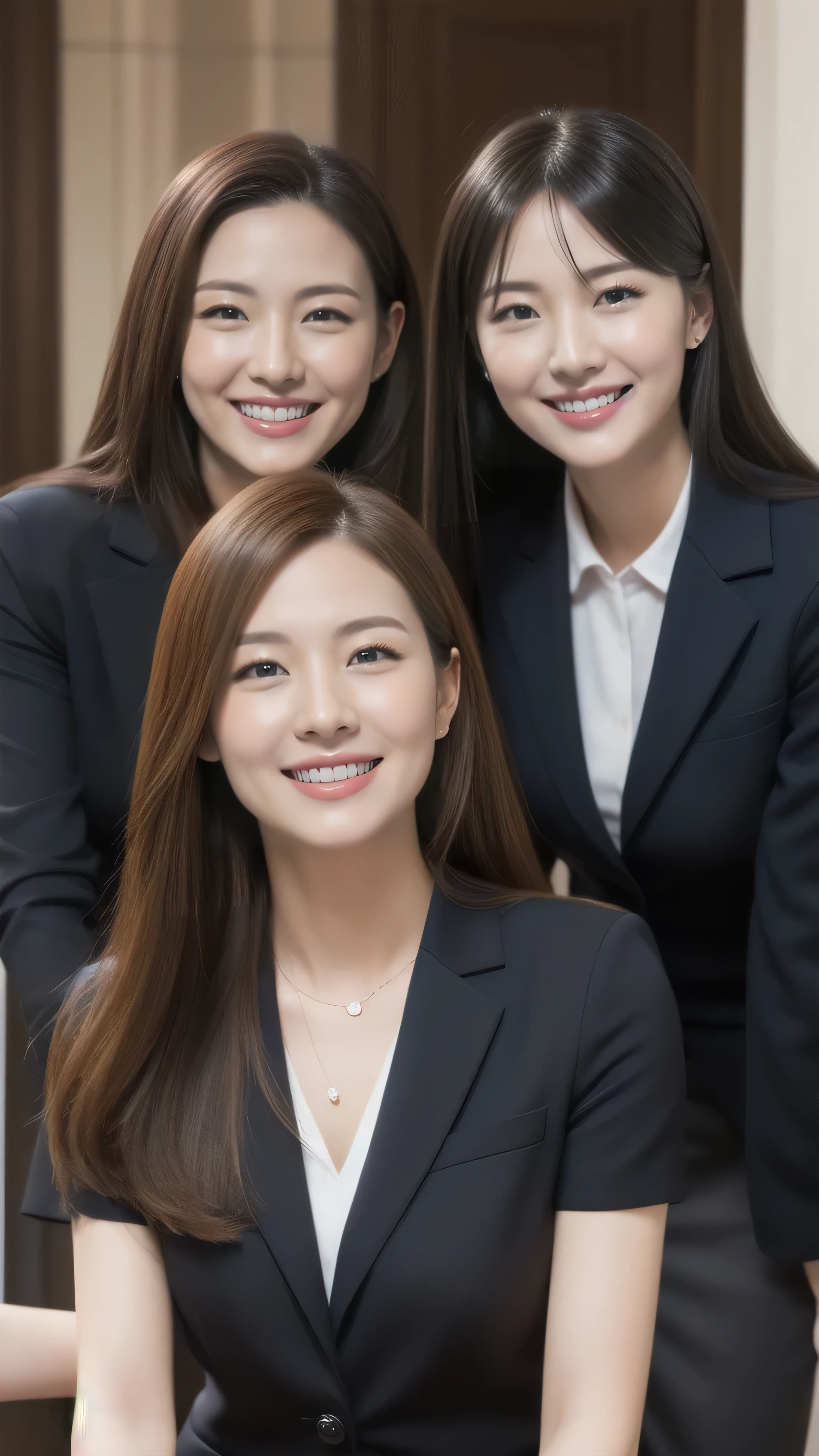 Married Woman's Face、30 years old、Middle-aged women、Business jacket、skirt、High quality、Ultra-realistic、fine、smile、Married woman's body type、Japanese Wife、 Perfect Eyes、Radiant Skin、Receptionist