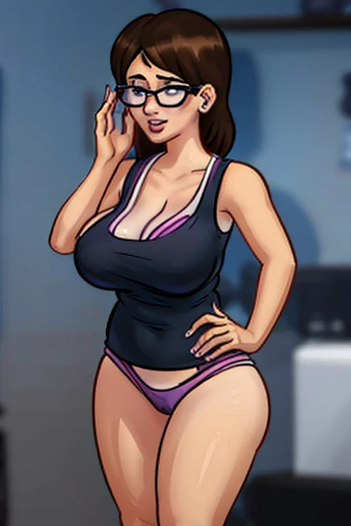 Oppai, Seductive anime, melhor garota de anime, Oppai proportions, ecchi, garotas de anime encantadoras, ecchi anime style, uma personagem feminina de anime, Garota de anime chamada Lucy, ( anime), linda sedutora anime adolescente, uma garota de anime, also, fanart de marin kitagawa, biomechanical Oppai, White girl with brown hair and white glasses, por Alexander Burdisio