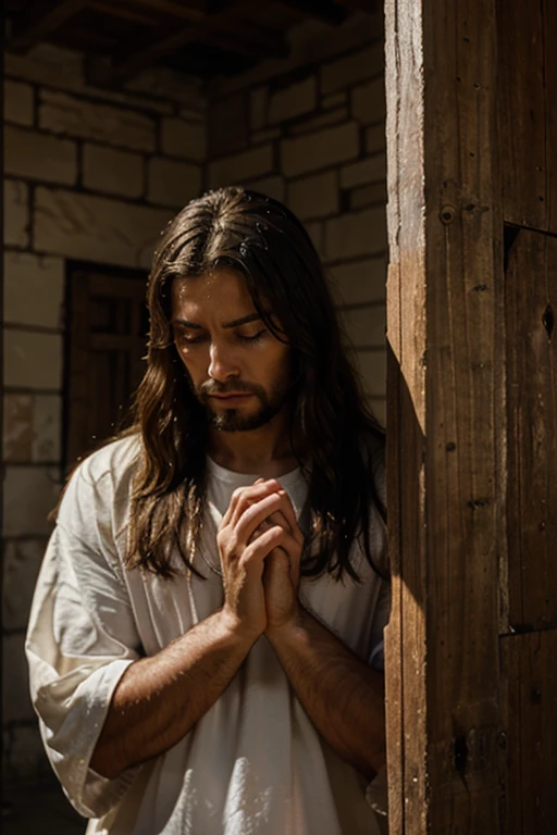 Make a picture of Jesus Christ praying