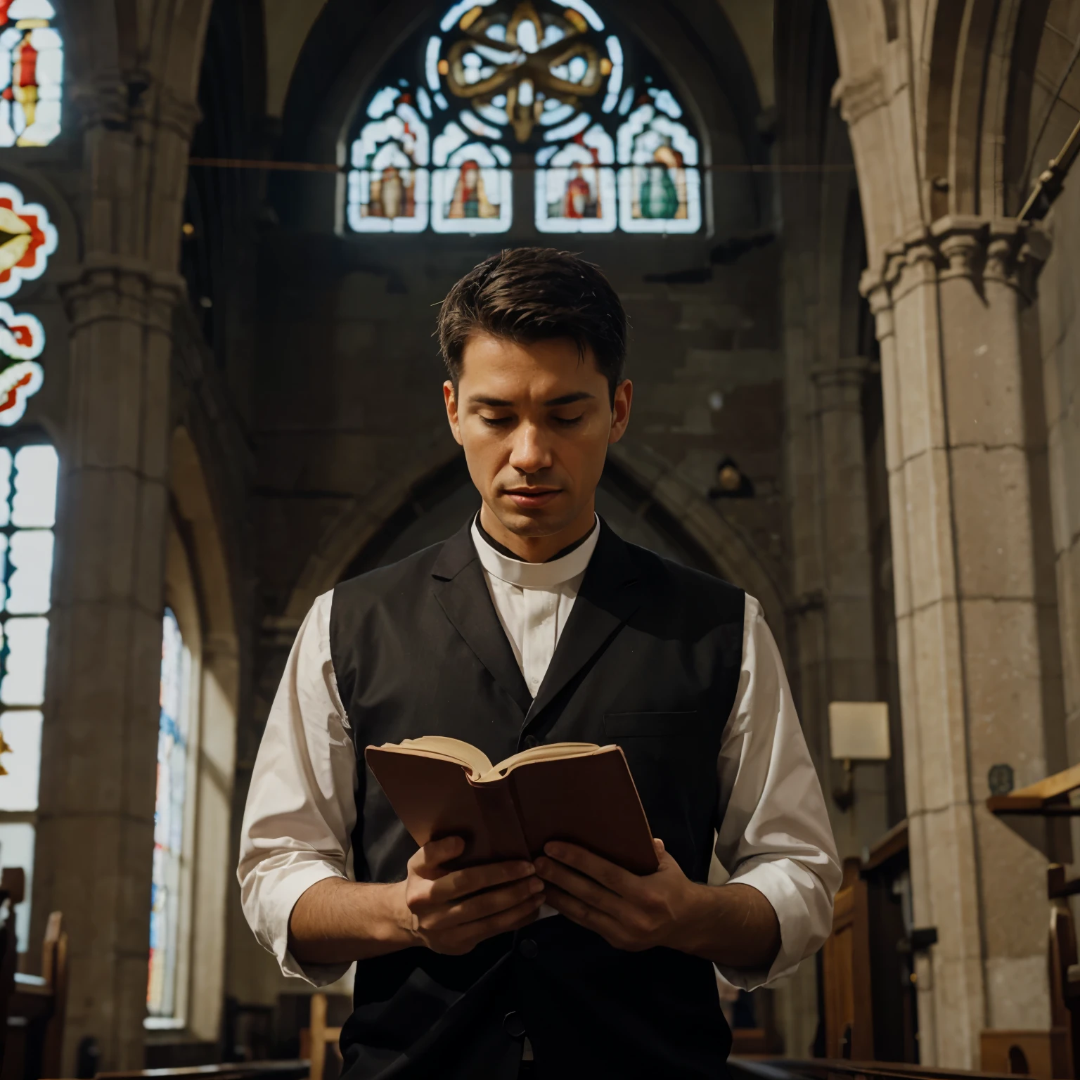 The holy spirit behind the preacher of the word in the church