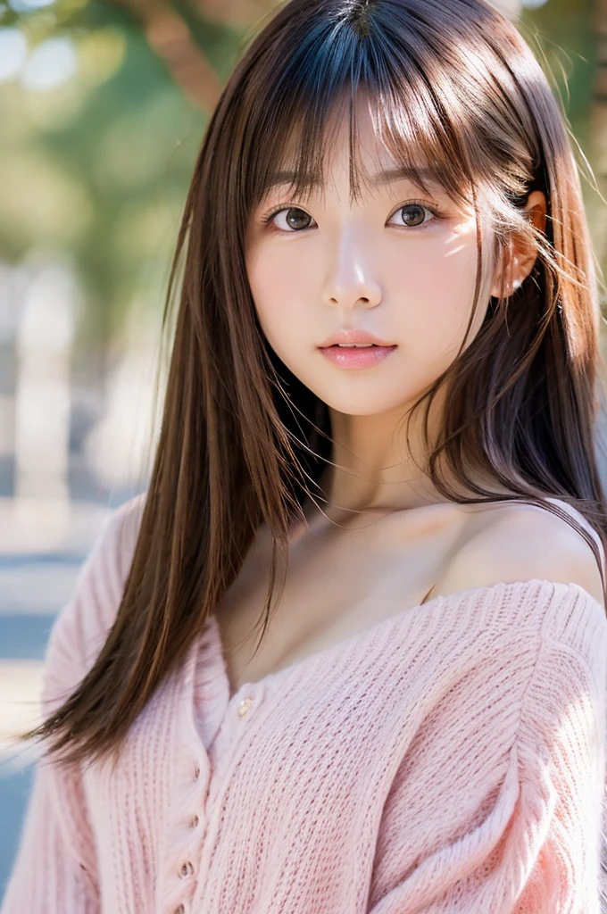 Highest quality,High quality,Realistic,23 year old Japanese woman,Model-like style,Cute face,So that the whole body can be seen,nsfw,Light pink medium length hair