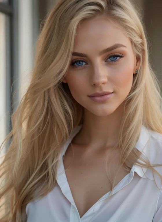 blonde woman with blue eyes and long hair poses for a photo, gorgeous young model, weiches Portraitfoto 8 k, beautiful blonde girl, beautiful female model, beautiful young woman, very beautiful young woman, blonde beautiful young woman, Beautiful blonde woman, Blonde and attractive facial features, Portrait of a beautiful model, Photo of a beautiful woman, beautiful model girl, blonde Haare und blaue Augen