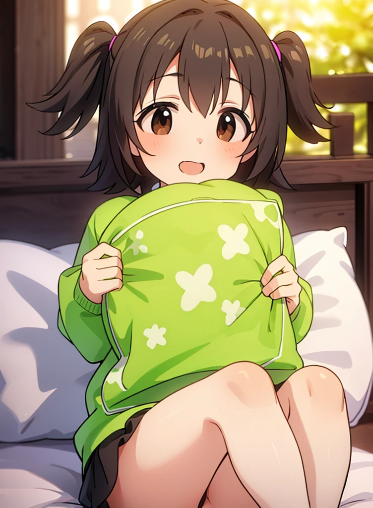masterpiece,最好of品质,自己of, woman, detail), (任何Pillow背景of光影)), 可爱女孩在Pillow上摆姿势, Maid costume,),,Pillow,(很多Pillow),,(canopy bed),,很多Pillow,(Crotch rubbing),((Pillow驼峰)),(Pillow),(粉色Pillow),(围绕主角of爱),(热气腾腾of),(Pillow),,(豪华Pillow),,(palace),(palace卧室),(Gorgeous pattern pillow),,(Classical European bedroom ),(兴奋of,害羞of,自豪of,Holding urine,,),,female love,Pillow, trembling,of,,lust,,trembling,,Four poster bed,有很多Pillow,,,花纹Pillow, ,pillow humping,sock,White stockings,,,Shake your body,trembling,,trample on pillows,,, beautiful lights and shadows,,开心of笑,Wearing pajamas,short_hair, black_hair, brown_eyes, brown_hair, two_side_up, smile, open_mouth, upper_body, hair_ornament,Akagi miria,Pigment burst Art NY