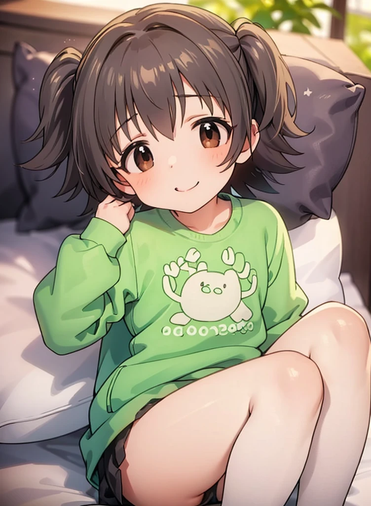 masterpiece,最好of品质,自己of, woman, detail), (任何Pillow背景of光影)), 可爱女孩在Pillow上摆姿势, Maid costume,),,Pillow,(很多Pillow),,(canopy bed),,很多Pillow,(Crotch rubbing),((Pillow驼峰)),(Pillow),(粉色Pillow),(围绕主角of爱),(热气腾腾of),(Pillow),,(豪华Pillow),,(palace),(palace卧室),(Gorgeous pattern pillow),,(Classical European bedroom ),(兴奋of,害羞of,自豪of,Holding urine,,),,female love,Pillow, trembling,of,,lust,,trembling,,Four poster bed,有很多Pillow,,,花纹Pillow, ,pillow humping,sock,White socks,,,Shake your body,trembling,,trample on pillows,,, beautiful lights and shadows,,,Wearing pajamas,short_hair, black_hair, brown_eyes, brown_hair, two_side_up, smile, open_mouth, upper_body, hair_ornament,Akagi miria,Pigment burst Art NY,pillow_hug