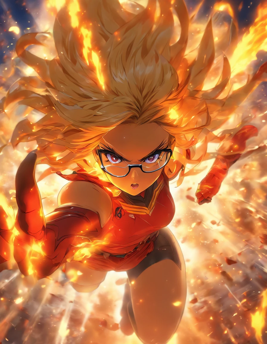 Fireball Summon　woman　Glasses
