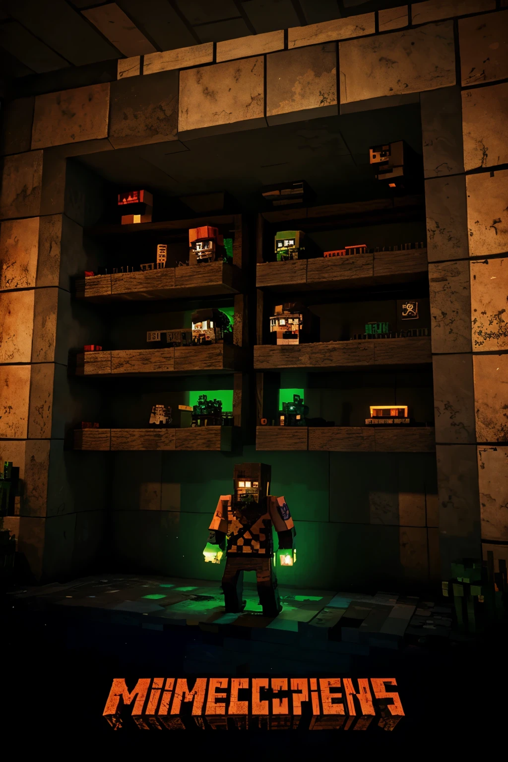 Apocalips con mucho zombies Minecraft