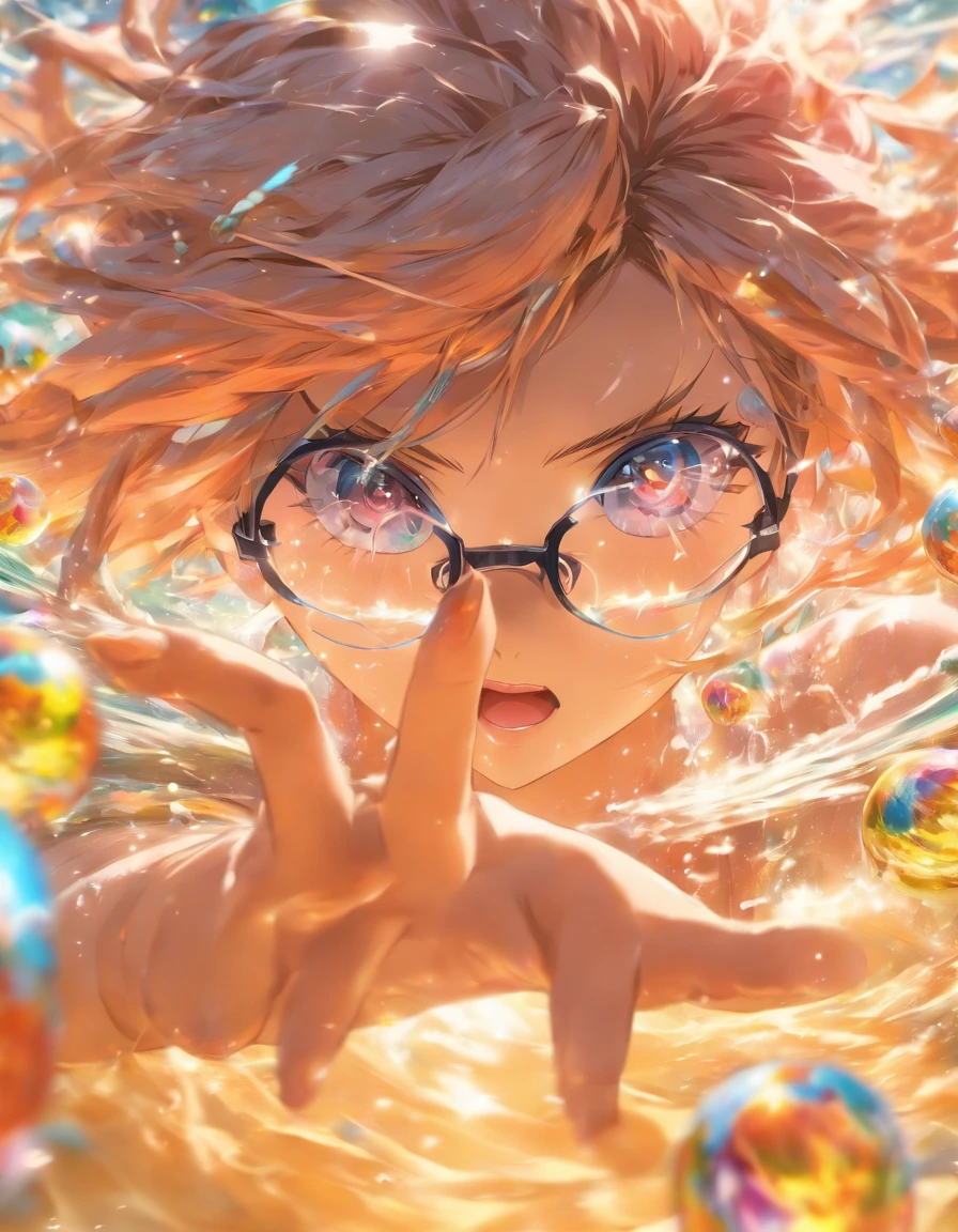 Scientific reaction woman nude Glasses
