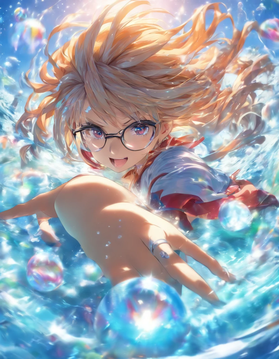 Water Ball Summon Glasses woman