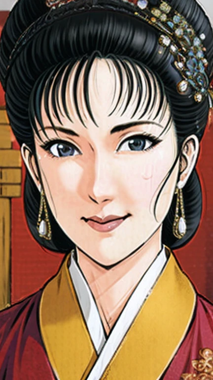 (best quality), (very aesthetic), (ultra-detailed), (best illustration),NSFW,a mature female,Perfect Face,Suikoden,Mrs. Lin,(full_body),big breast,red cheek,Sweating,skinny, chinese traditional clothes,chinese traditional style bed,Traditional Chinese underwear