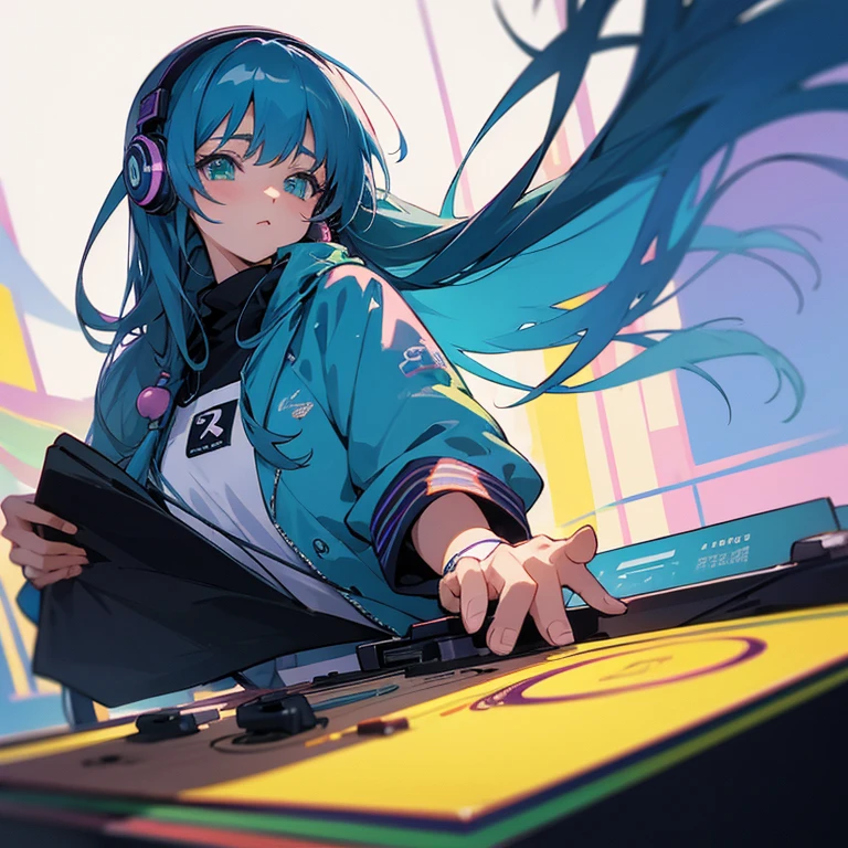 ,Beautiful big ,highest quality,detailed,two anime girls in headphones are playing music on a turntable, anime vibes, anime style 4 k, ig studios anime style, nightcore, 8 0 s anime vibe, anime girls, anime style. 8k, lofi artstyle, dj sura, anime moe artstyle, anime style illustration, trending on cgstation, anime style artwork, e - girl