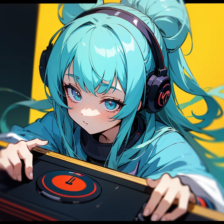 ,Beautiful big ,highest quality,detailed,two anime girls in headphones are playing music on a turntable, anime vibes, anime style 4 k, ig studios anime style, nightcore, 8 0 s anime vibe, anime girls, anime style. 8k, lofi artstyle, dj sura, anime moe artstyle, anime style illustration, trending on cgstation, anime style artwork, e - girl