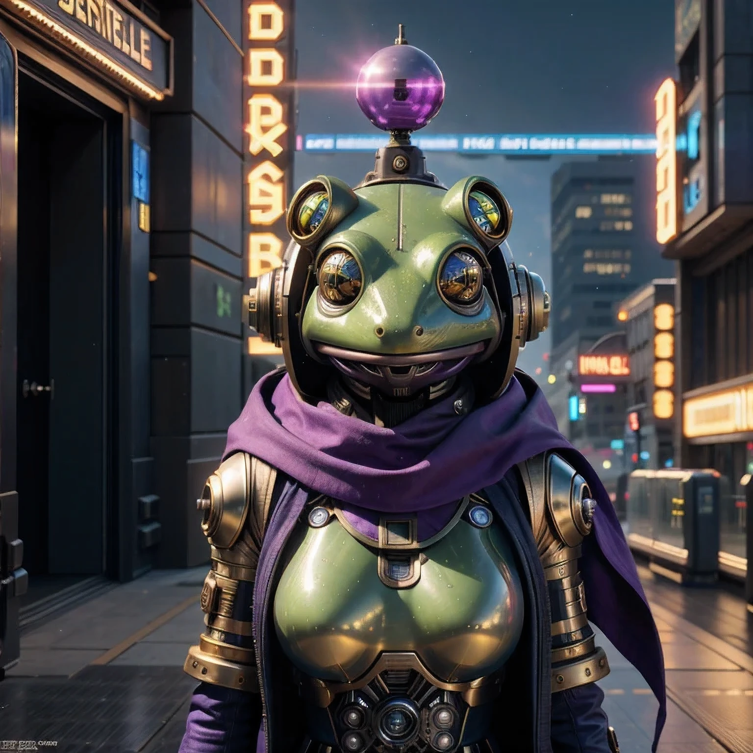 idol stage idol stage there is a (((steam punk))) frog with purple eyes and a purple cape, kermit the frog as thanos, cyberpunk frog, fantasy style 8 k octane render, super detailed render, small character. unreal engine 5, hyperdetailed fantasy character, unreal 5 engine highlly render, rendered in redshift, hq 4k wallpaper, sci-fi lizard alien, unreal 5 render, alien frog,Green frog，Eyes are purple，Draped in a purple cloak, Kermit the Frog as Thanos, cyberpunk frog, fantasy style 8 k octane render, Ultra-detailed rendering, Personagem pequeno. Unreal Engine 5, Super detailed fantasy characters, Unreal Engine 5 Highly Rendered, Redshift rendering, HD 4K Wallpaper, Sci-fi lizard alien, Unreal 5 Rendering, alien frog,Close ups of robots with lights on their heads, online steampunk 8 k 3 D, 3 D render Beppur , 8 K fine digital art, fantasy style 8 k octane rendering, small characters Unreal Engine 5, Buppur Octane rendering, 3 D rendering digital art, (Octane rendering) fantasy style, 8 k solar punk wallpaper，Close-up of a robot with a light on its head, cyber steampunk 8 k 3 d, 3 d render Bepple, 4K Detailed Digital Art, Fantasy style 8 k Octane Rendering, Personagem pequeno. Unreal Engine 5, Bepple. Octane Rendering, 3d rendering digital art, (one) Fantasy style, 4k solar punk wallpaperone