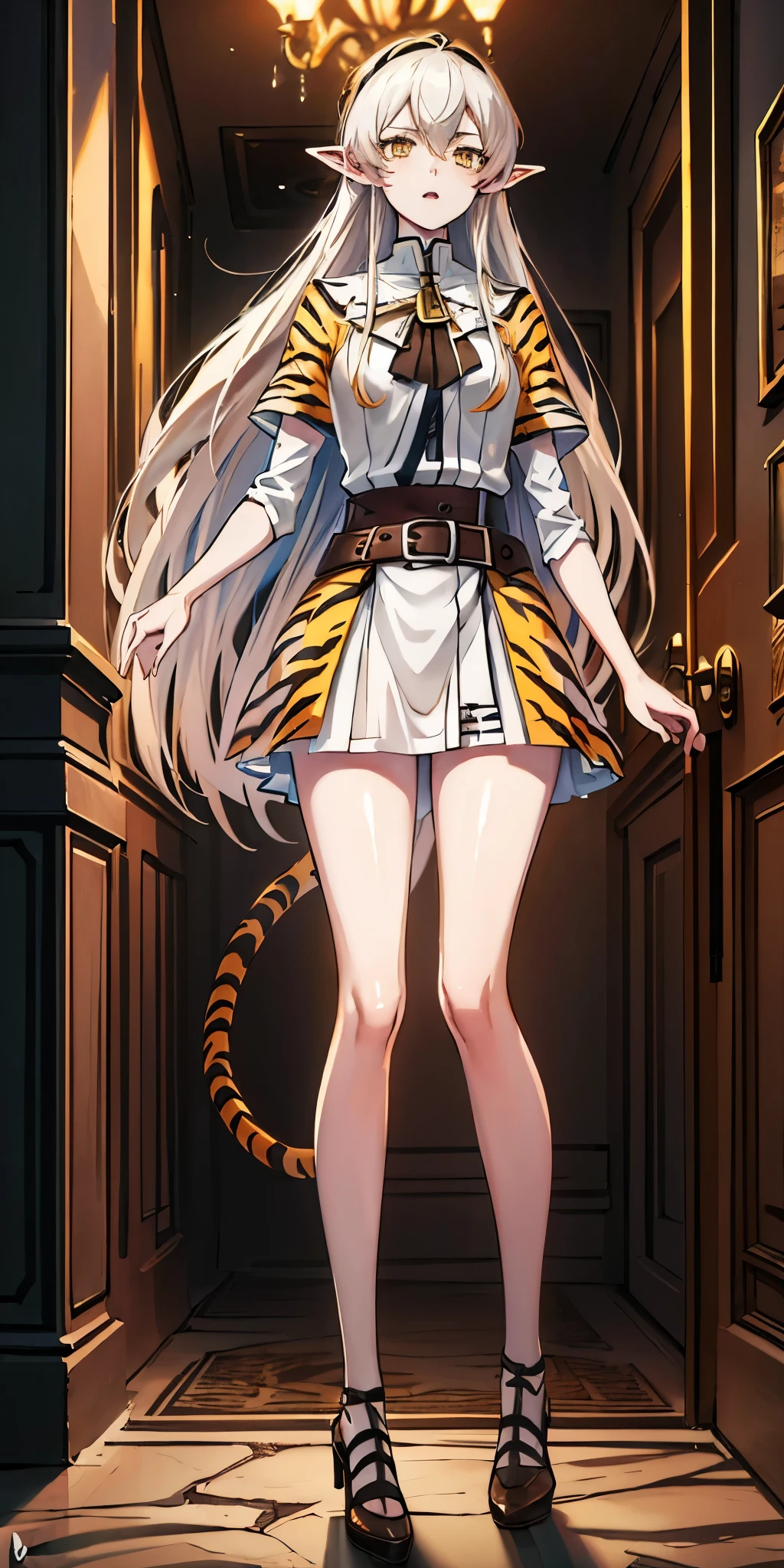 Eris Boreas Greyrat masterpiece, best quality, high quality, white SKIN elf, long hair, white hair, yellow eyes, full body, def_effie, TigerstripeAI