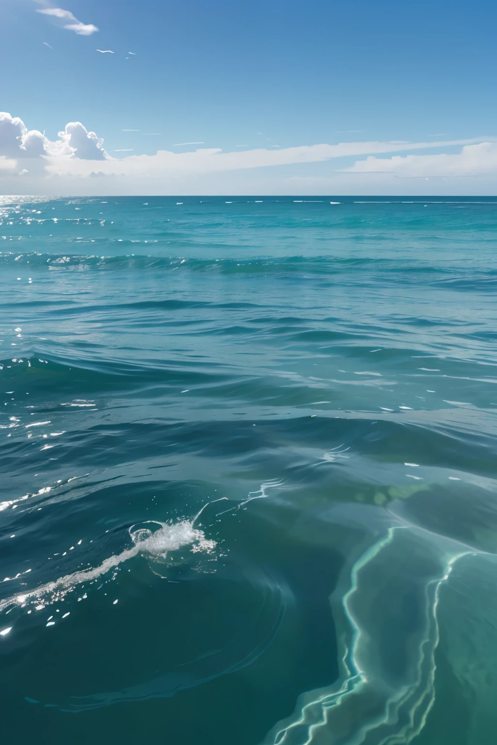 beautiful sea edge, Beautiful sea and clear sky, blue water, Blue sky, perfect wallpaper, Very ultra detailed
