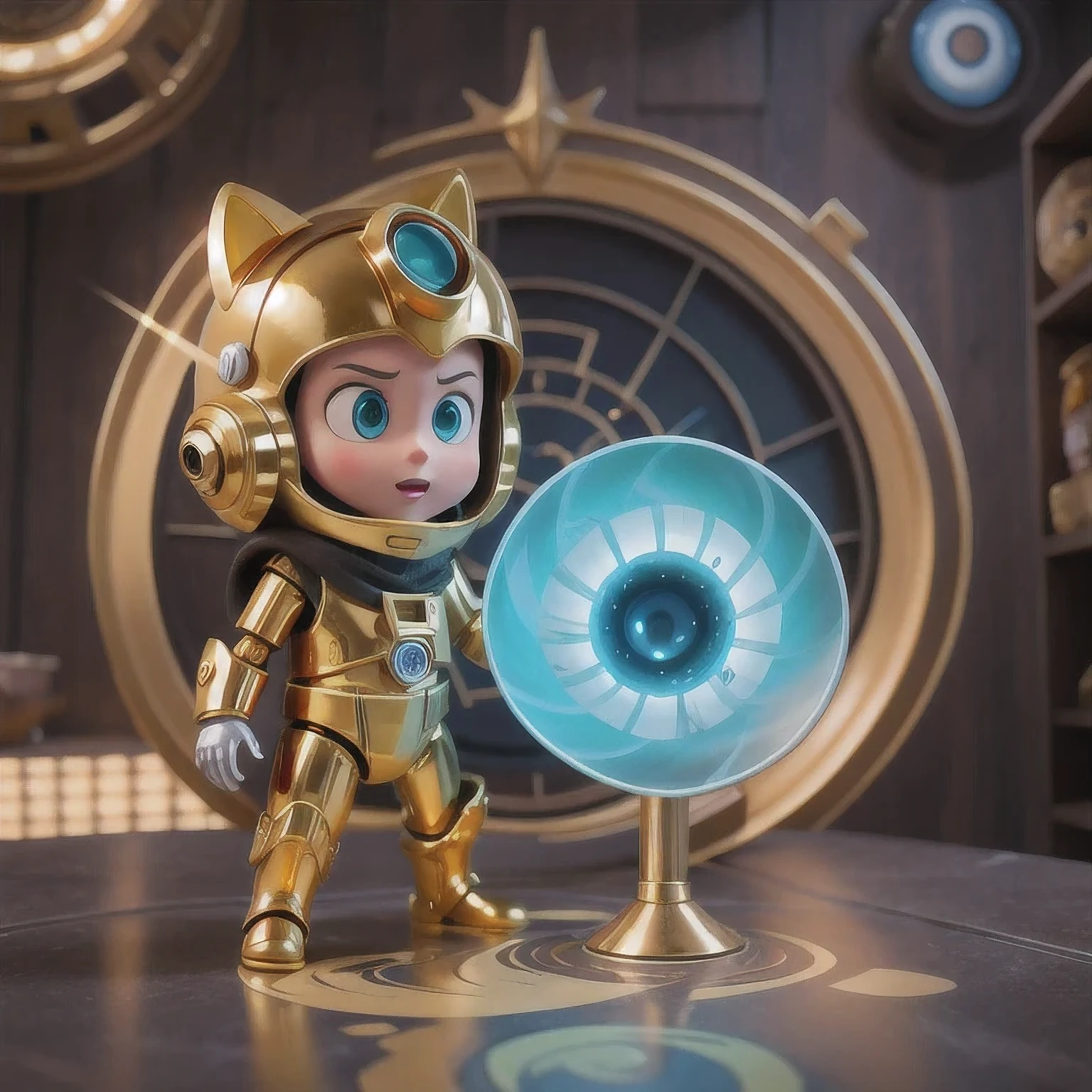 there is a gold robot with a big hat on top of a rock, small character. unreal engine 5, highly detailed textured 8 k, highly detailed textured 8k, rendered in redshift, super highly detailed, super detailed render, created in unreal engine 5, made in unreal engine 5, rendered in unreal engine 5, hyperdetailed fantasy character, sci-fi highly detailed，a close up of a toy figure of a robot with a scarf, c3po, gold sci - fi armour, the golden humanoid robot, the golden cat armor knight, sofubi, goblin, heavy gold obsidian armor, gold obsidian armor, super highly detailed, masterpiece fine details, full body close-up shot, 2023 4k，Seabed ice sheet background（（（Idol stage））），detailed armor, ornate headdress, samurai helmet（（（Dynamic rotating concentric circles）））（Dynamic rotation of concentric circles）Mandala is the result of the long journey of creating concentric circles of liquid color, there is a glass bowl with a green and purple swirl inside, simulacrum of a space fungus, alien flower, distant nebula are glowing algae, inspired by Otto Piene, inspired by Earnst Haeckel, top down extraterrestial view, covered with ferrofluid. dslr, translucent algae ornate, the eye of the universe, anatomical fractal，which interact through transparency, refraction, reflection, and collision. The ultimate goal is to showcase unique, detailed, and aesthetically pleasing images that capture the audience's attention through their initial visual impact and stunning details in liquid interactions，there is a cake with a red and yellow center on a blue plate, inspired by Otto Piene, victor antonov, culinary art photography, inspired by Graham Sutherland, colorful ferrofluid armor, inspired by Anish Kapoor, alexandra fomina, david kassan, by Jan Rustem, rudolf is hired, sergey krasovskiy, kai vermehr