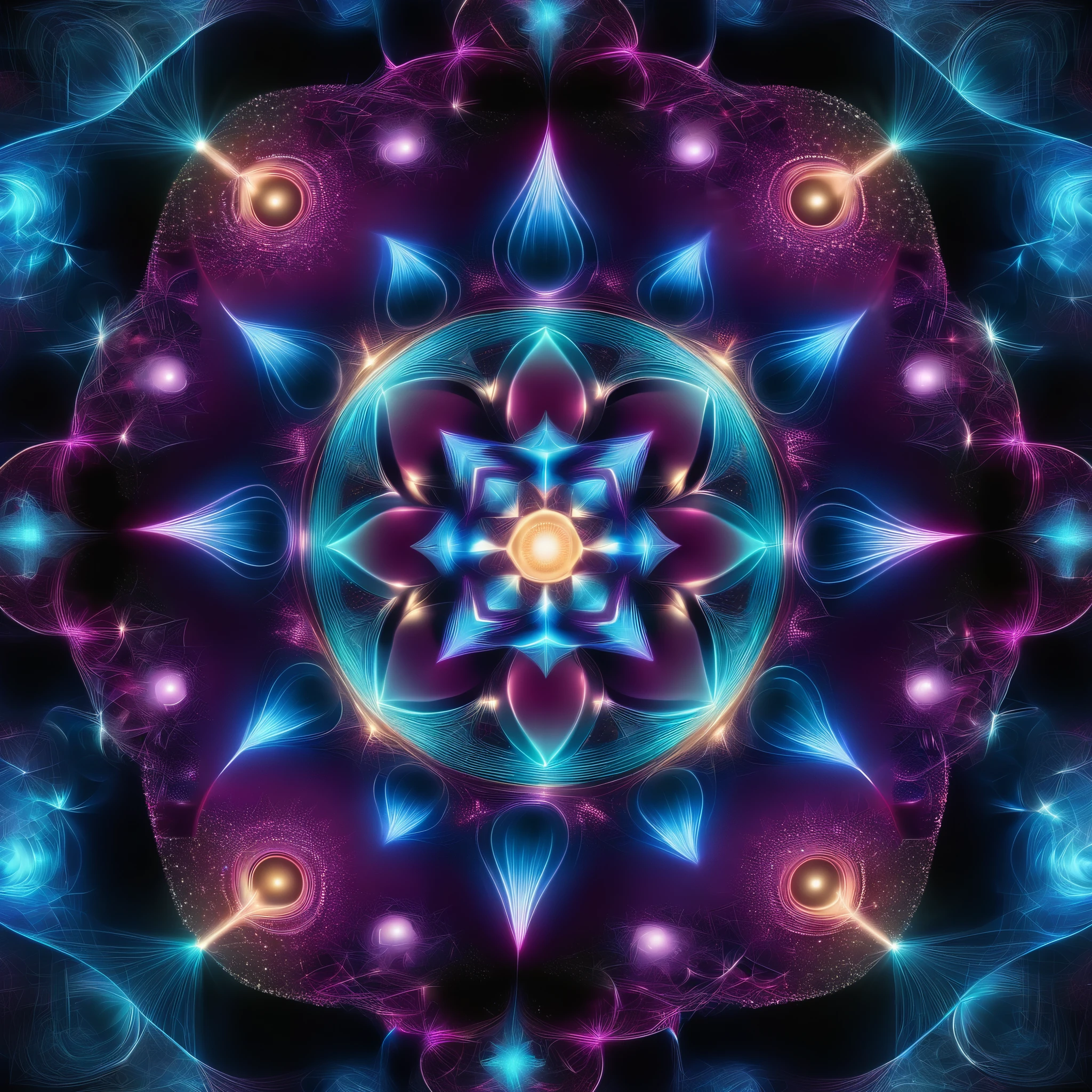 Capture the essence of unity and togetherness with 3D basic symbols forming a harmonious fractal pattern, reminiscent of the digital art of Manfred Mohr and the algorithmic art of Vera Molnar.