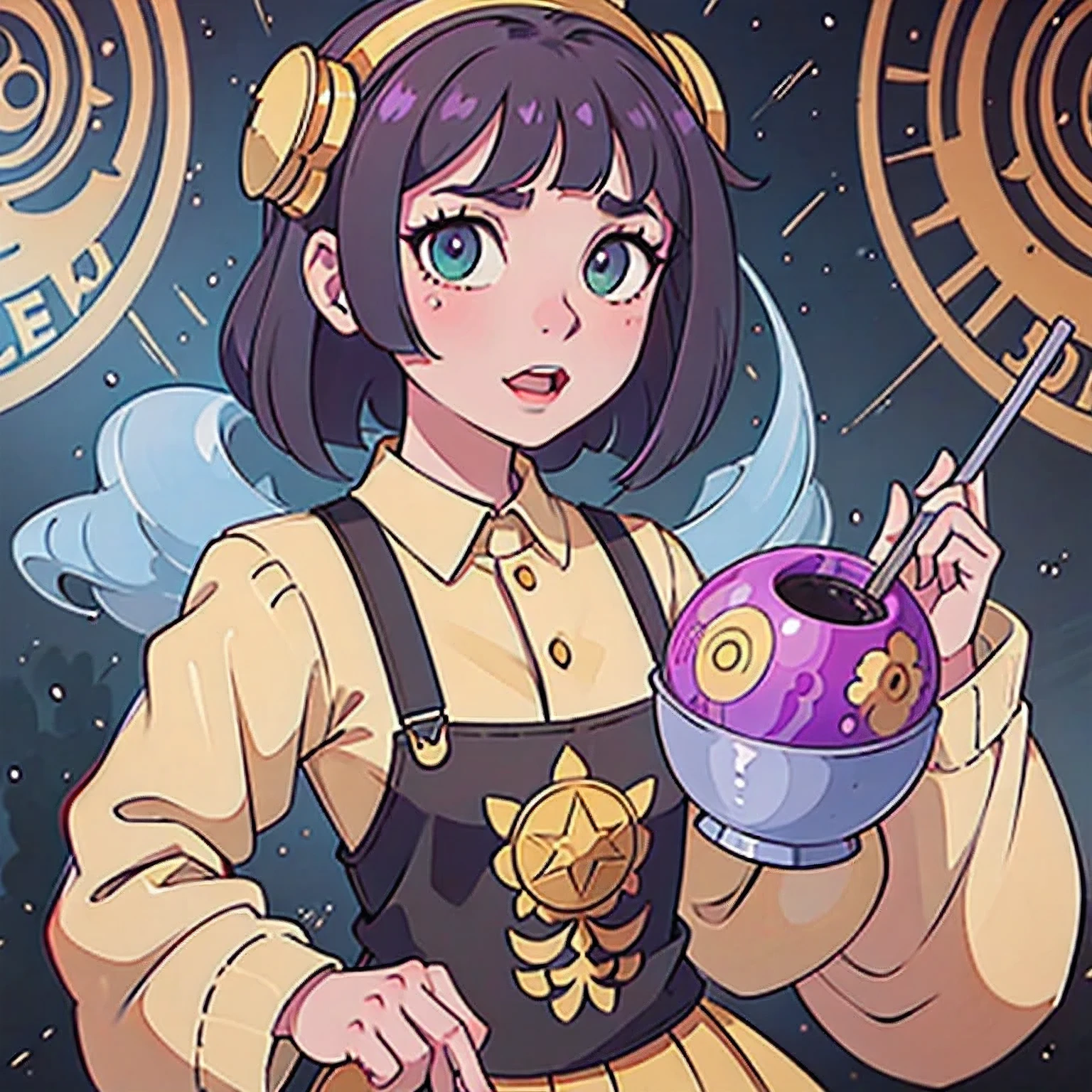 Seabed ice sheet background(((Idol stage))),detailed armor, ornate headdress, samurai helmet(((Dynamic rotating concentric circles)))(Dynamic rotation of concentric circles)Mandala is the result of the long journey of creating concentric circles of liquid color, there is a glass bowl with a green and purple swirl inside, simulacrum of a space fungus, alien flower, distant nebula are glowing algae, inspired by Otto Piene, inspired by Earnst Haeckel, top down extraterrestial view, covered with ferrofluid. dslr, translucent algae ornate, the eye of the universe, anatomical fractal,which interact through transparency, refraction, reflection, and collision. The ultimate goal is to showcase unique, detailed, and aesthetically pleasing images that capture the audience's attention through their initial visual impact and stunning details in liquid interactions,there is a cake with a red and yellow center on a blue plate, inspired by Otto Piene, victor antonov, culinary art photography, inspired by Graham Sutherland, colorful ferrofluid armor, inspired by Anish Kapoor, alexandra fomina, david kassan, by Jan Rustem, rudolf is hired, sergey krasovskiy, kai vermehr