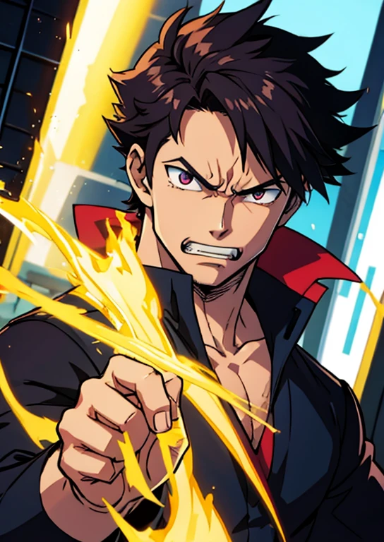 Handsome,male,Get angry,anime