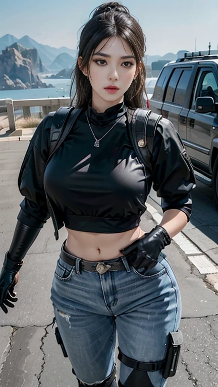 NSFW, { Broken hair } , (Sharp eyes: 1.1) , with her mouth open, {slim toned body},( Side of the body ),Broken hair, Cycling Suit, Exquisite, Smooth animation style, 1 girl, { Cool } , Motorcycle suit, beautifullips, pants streamers, eye detailed, Delicate skin, beautifullips, vacancy, pixiv, painting of a, high qulity, 8K, meticulously made, Virtual Engine 5, a gorgeous, hyper-detailing, edge lit, The is very detailed, the detail, Good skin, The best photos, textured face, (Very delicate face: 1.4) , pale-skinned, (Detailed skin texture: 1.2) , (pretty eyes: 1.2) , 8K, (Fidelity: 1.5) , telephoto lenses, ultra-clear, (tmasterpiece) , Best quality at best, (The is very detailed: 1.3) , Perfect hands,lapel