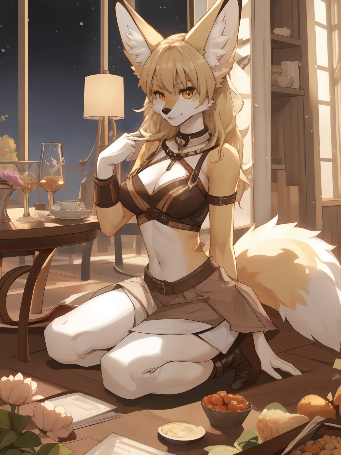 Fennec Fox, anthro, weiblich, female 