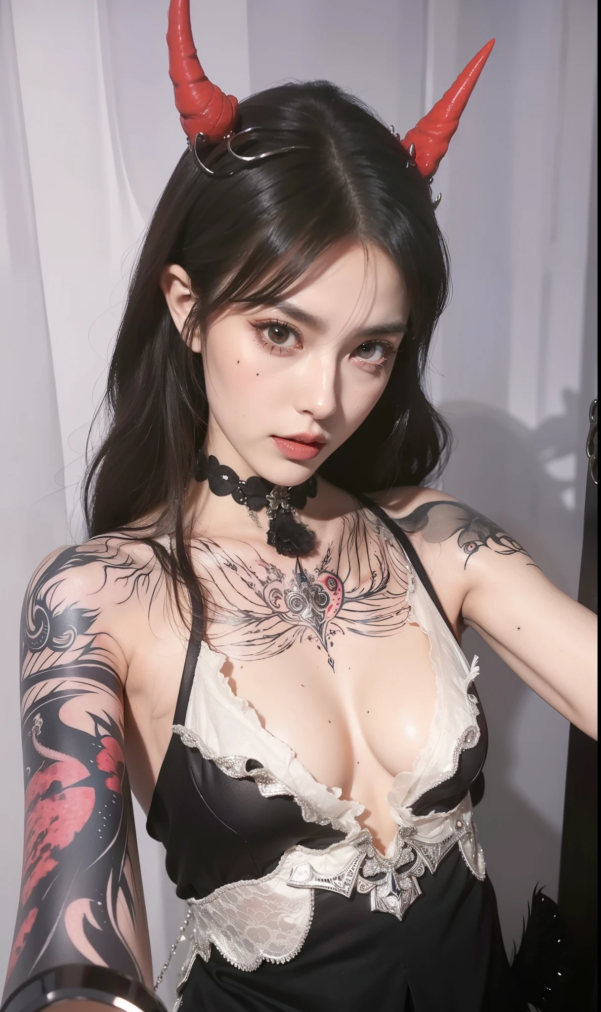 NSFW style，Delicate gloss，Box full of swords images,wing, Succubus Theme，Fallen Angel，Excellent，scary，Secret Terror，Tentacles，With eyes，Uncanny Valley Effect，Beast Blood Moon，skeleton，vampire，Hellfire，Demon Angel，Silver decoration，Wearing a gorgeous crown，eyes like sapphires，There are tattoos on the arms
