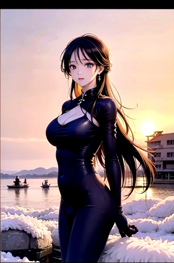 masterpiece, best quality, best quality, masterpiece, high resolution, Key Points, anime style, Girls Design, portrait, Gisha, Anime Character, Long hair, Hair covers the ears, Delicate and powerful appearance, Dissonance, High,, hapiness, luxury clothes, rich and colorful, Color 1080P, HD, 4K, 8k black,Chiaroscuro, Ray Tracing, light, Cowboy shooting, 8k, Yes, Super Detail, precise, best quality, The award-winning, The award-winning, A high resolution, masterpiece, High Detail,Guweiz on Artstation Pixiv, Hot topics on artstation pixiv, 详细的number概念艺术, author:Yang Jie, 2. 5D CGI anime fantasy artwork,Ultra HD,8k ,Realistic skin texture,Chiaroscuro, Ray Tracing, light, 8k, Yes, Super Detail, precise, best quality, The award-winning, The award-winning, A high resolution, masterpiece, High Detail,In the snow,Clear,masterpiece, best quality, 8k, number, 1 girl, Solitary, , electric wire, cable, Failure Effect, scary, Science fiction, Futurism, Neon, Cyberpunk Characters, Surreal, Strange, Disturbing, Creepy, scary, Western Metal,Bright Eyes,Black,Black long gloves,Jumpsuits,leggings,Highlight her graceful figure,Wrap the whole body,Symbiote,((Sexy bulge)),One-piece Pants,Red Eyes,Venom,Black,Black long gloves,Jumpsuits,Black one piece,,best quality, high resolution, Ultra Detailed, Vivid texture, mask, Bangs,wear socks,best quality, 30-year-old woman, Huge breasts, 棕色Long hair, blue eyes, tight white dress, Sunset, Upper Body, Sexy, Angelic, Thin fabric, see through, Divine Light, Fluffy clouds, Colorful