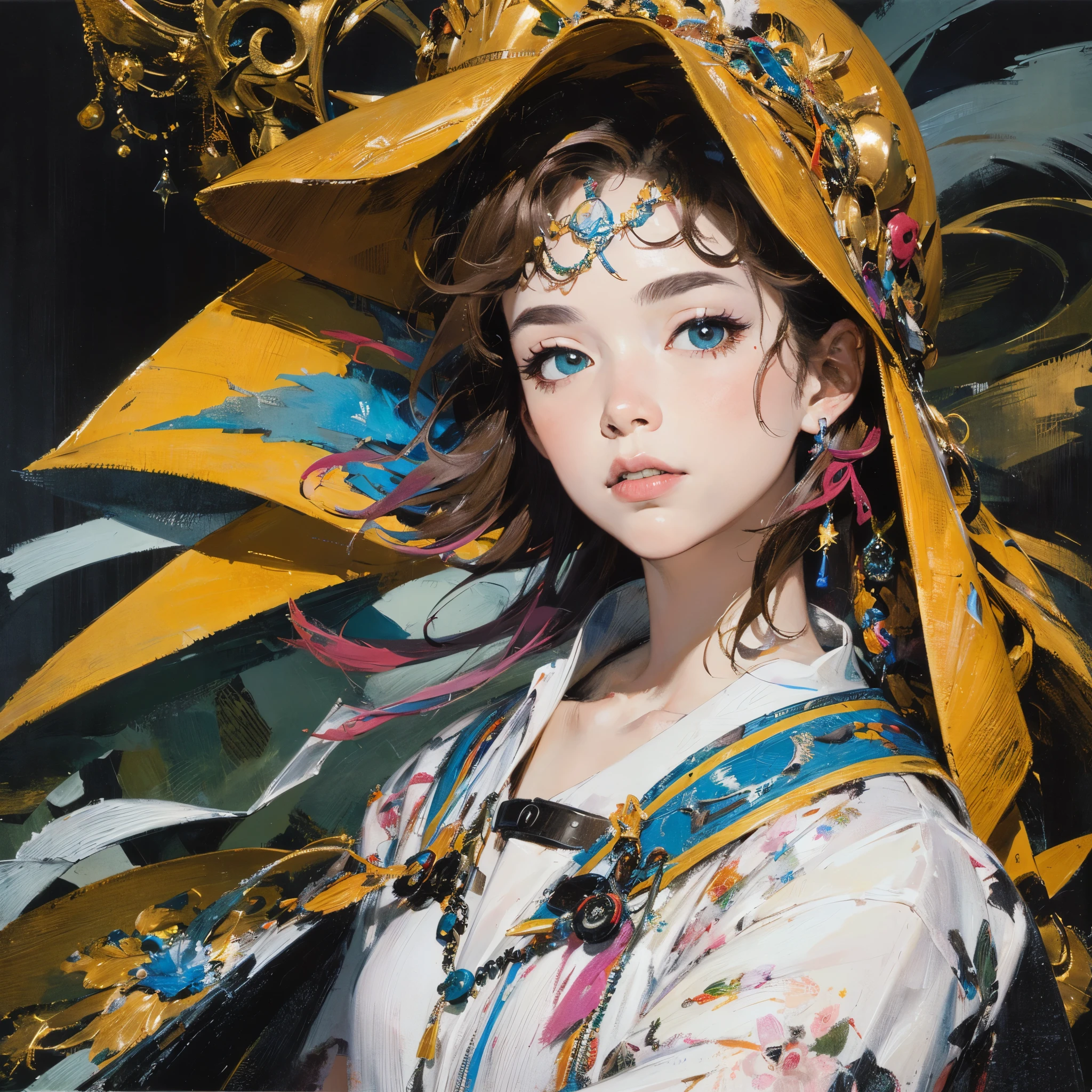 (((Official Art, unity 8k wallpaper, Very detailed, beautifully、aesthetic, masterpiece, highest quality))), (zenTangle, Mandala, Tangle, enTangle), (Fractal Art:1.3) , (((One perfect girl))), (Very detailedな裸), Dynamic Angle, Cowboy Shot, The most beautiful form of chaos, elegant, Brutal Designer, Bright colors, Romanticism, By James Jean, Robbie Dowie Anton, Ross Tran, Francis Bacon, Michael Mraz, Petra Cortright, Gerhard Richter,Ashley Wood, Ecstasy