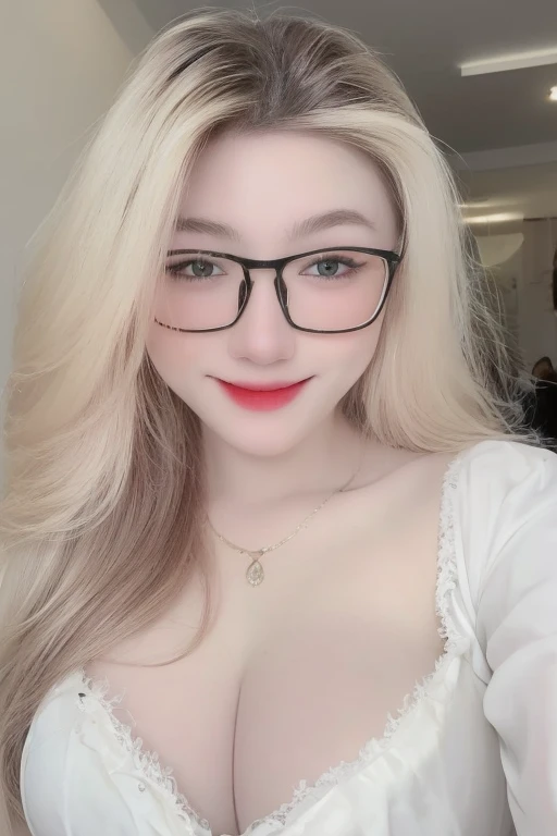 (realistic、masterpiece、Best Quality、8K、highres、white background, high resolution:1.3)、1 chubby girl:1.3)、looking at viewers, black lace bikini、pale white skin、very blond hair ,very pale skin, extremely pale blonde hair, ivory pale skin, very white skin, pale skin, very pale white skin, very pale white skin,white skin and pale porcelain, white and pale skin, fair and pale skin!!, long blonde hair, looking at viewers、super fine face and eyes、long blonde hair、 ((full breasts:1.3)), indoor、 upper body、